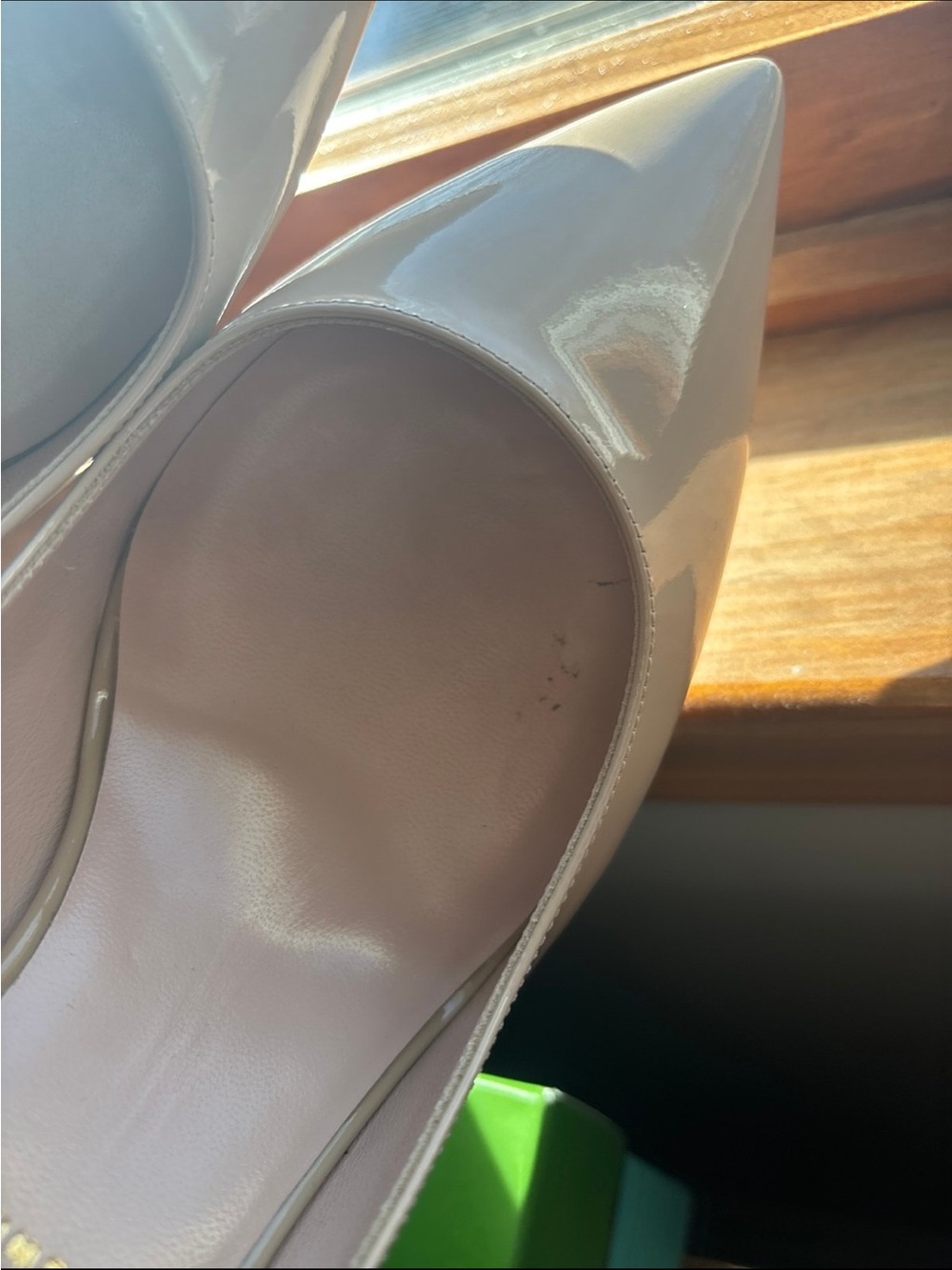 Kate Spade Nude Patent Pointed-Toe Stiletto Pumps NWT - Picture 5 of 7